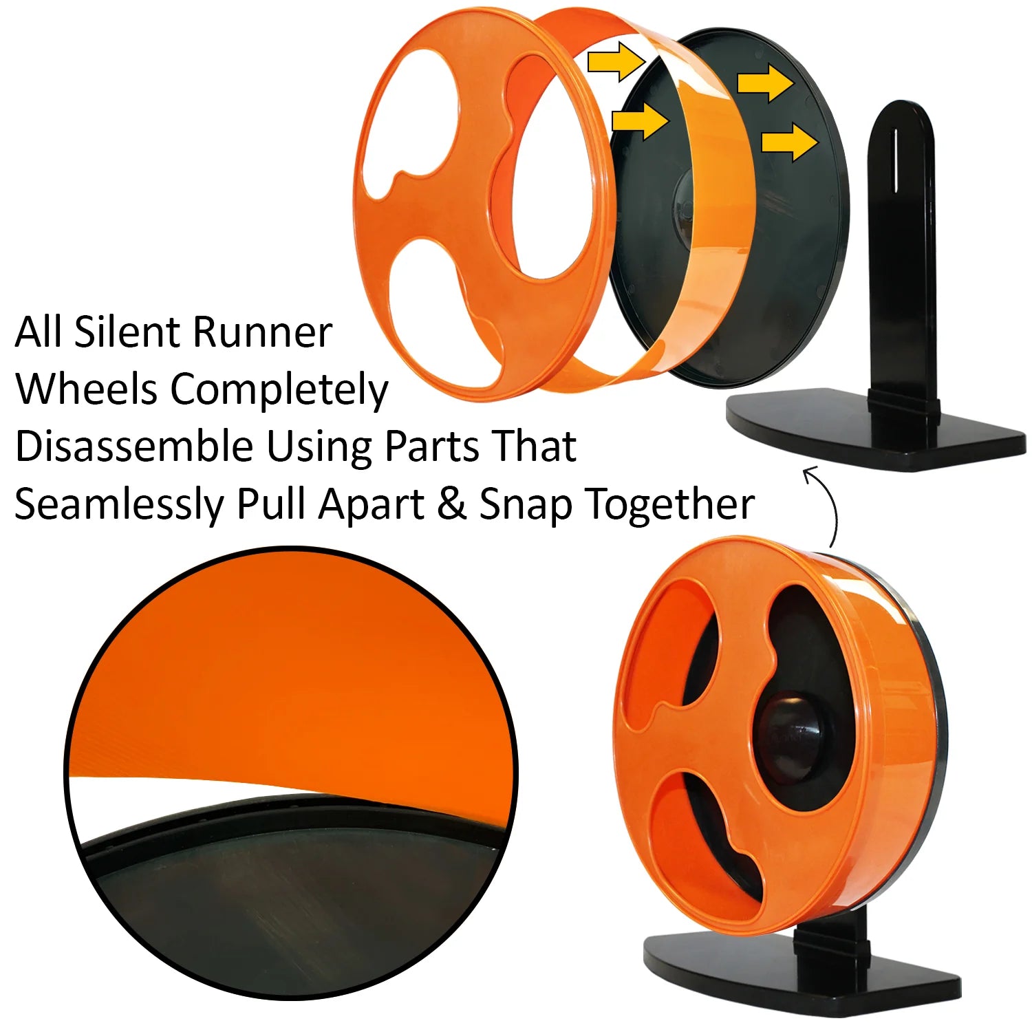 Exotic Nutrition - Silent Runner Orange Wheel + Stand