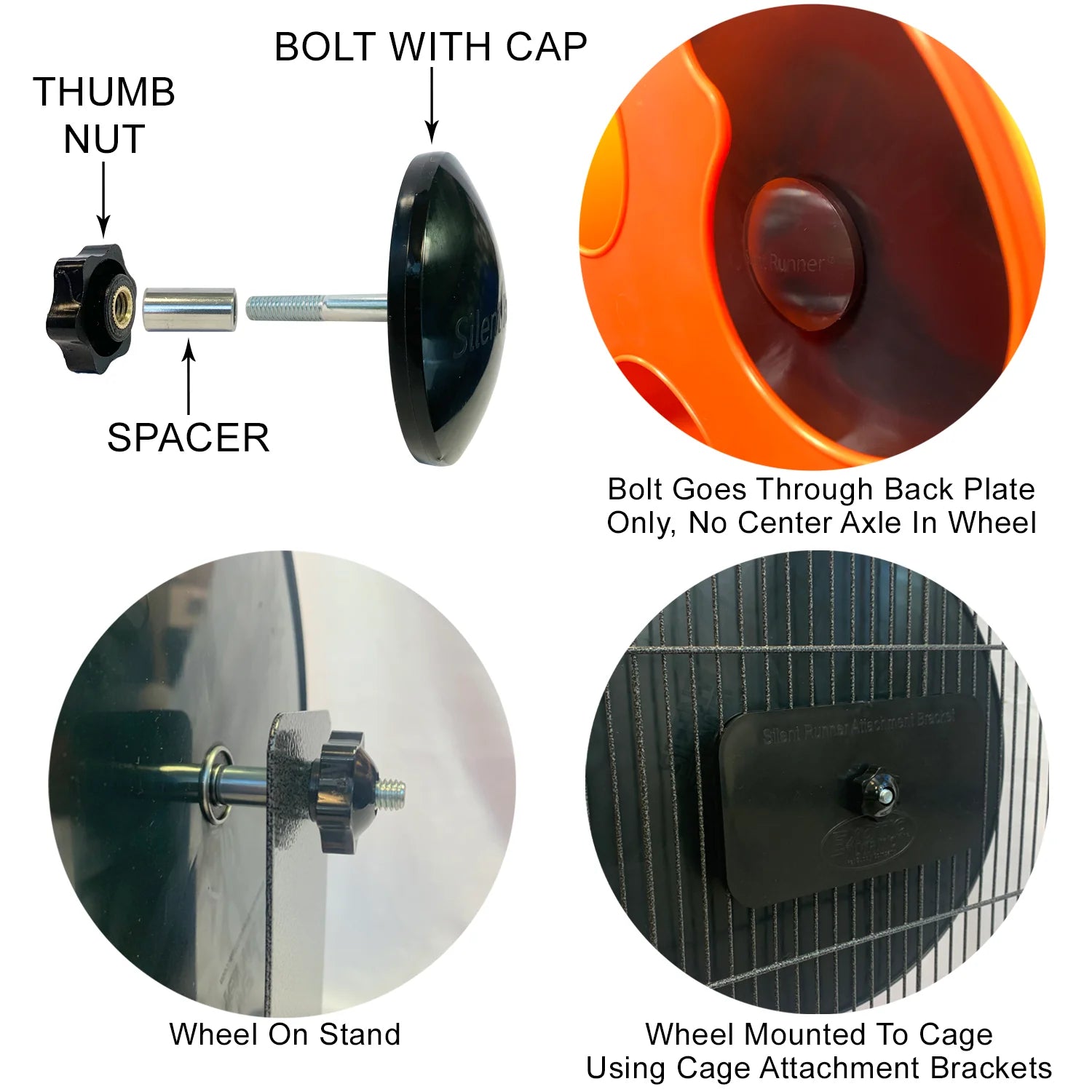 Exotic Nutrition - Cage Attachement Bracket for Silent Runner Wheels - Southern Agriculture 
