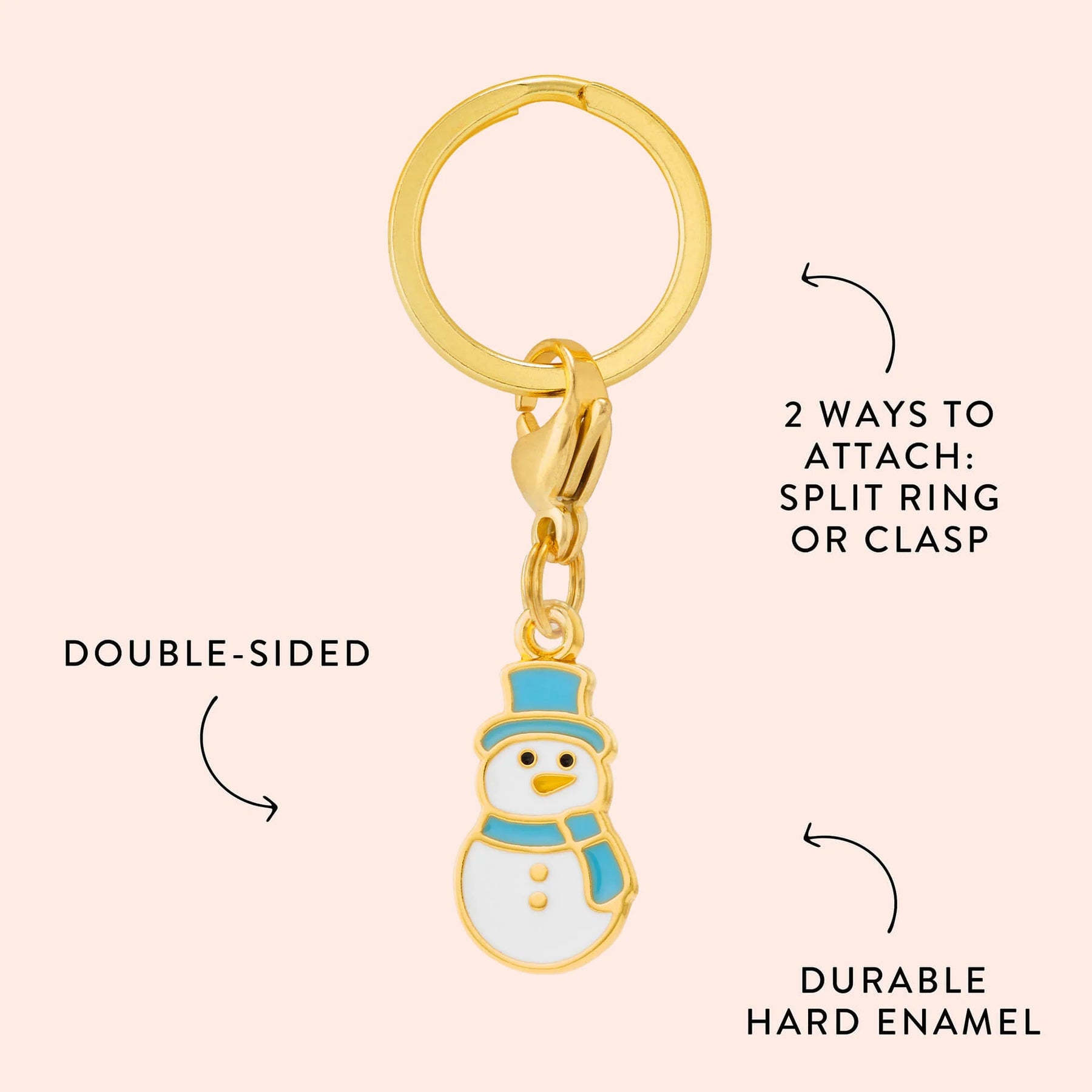 The Foggy Dog - Collar Charm Snowman