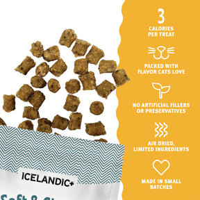 Icelandic+ Soft & Chewy Bites Chicken, Blackberry & Kelp Treats For Cats