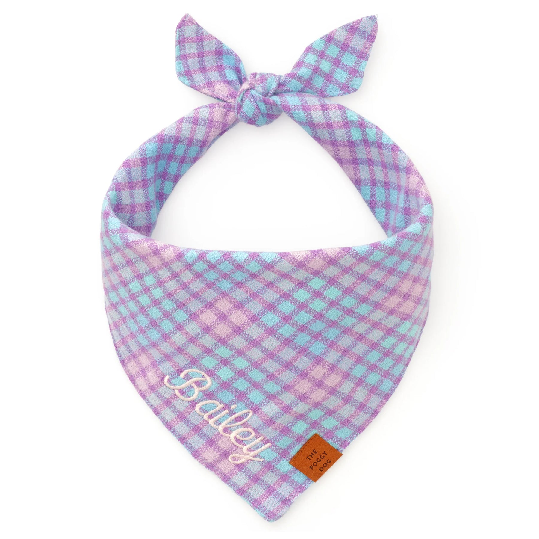 The Foggy Dog - Bandana Dog Sorbet Plaid Flannel