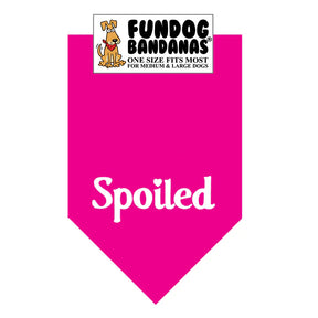 FunDog Bandanas - Dog Bandana Spoiled