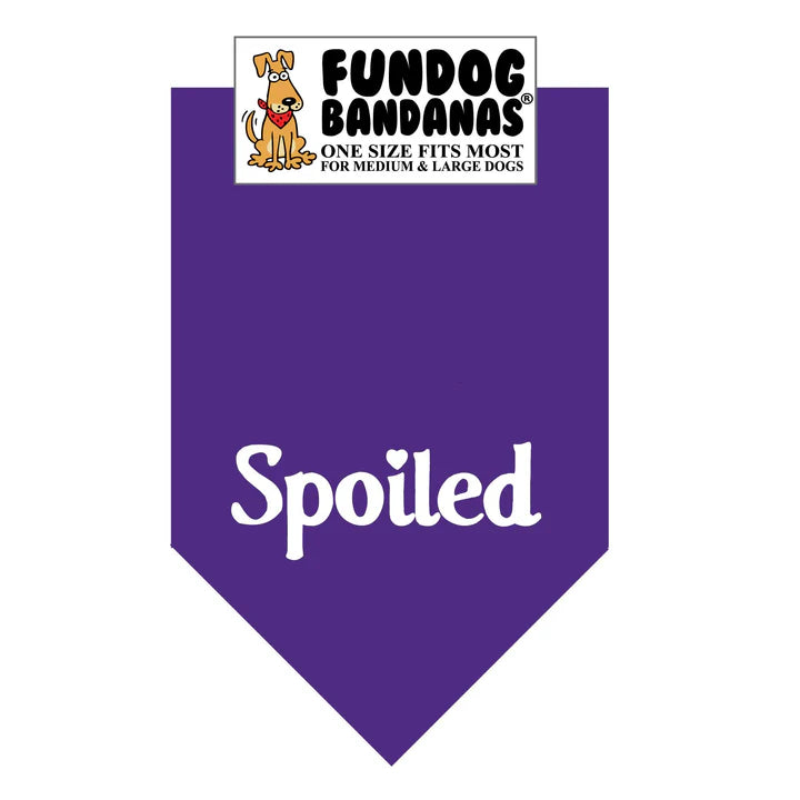 FunDog Bandanas - Dog Bandana Spoiled