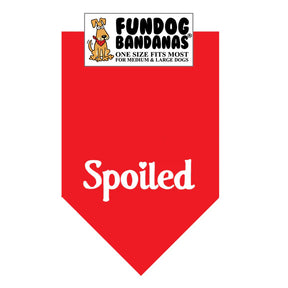 FunDog Bandanas - Dog Bandana Spoiled
