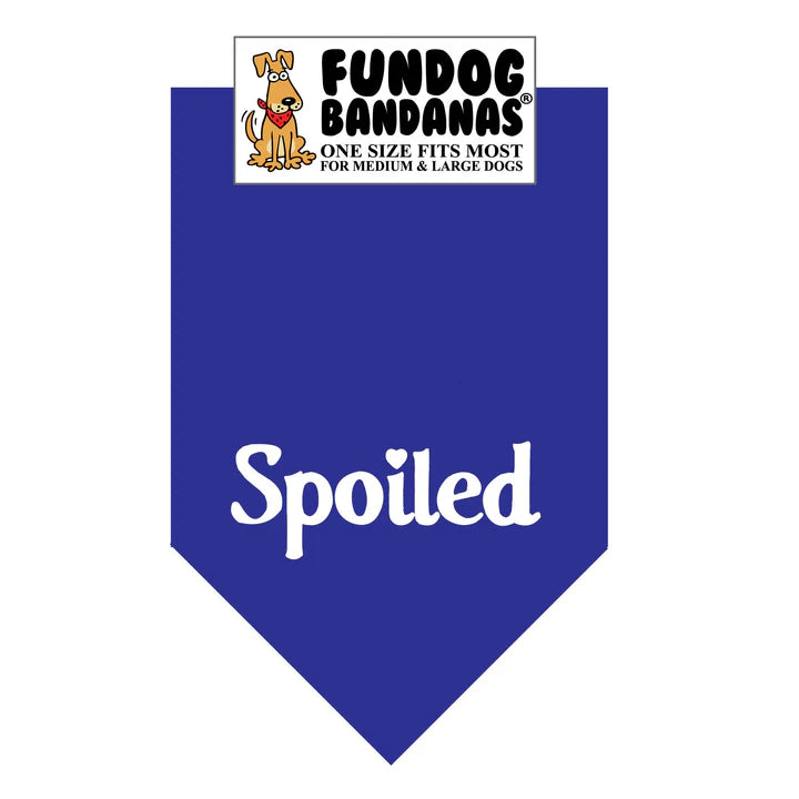 FunDog Bandanas - Dog Bandana Spoiled