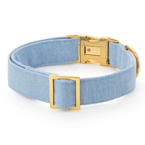 Foggy Dog - Dog Collar Blue Chambray