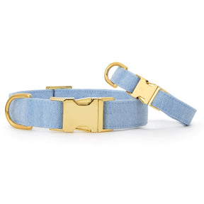 Foggy Dog - Dog Collar Blue Chambray