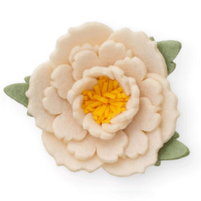 Foggy Dog - Dog Collar Flower Ivory Peony