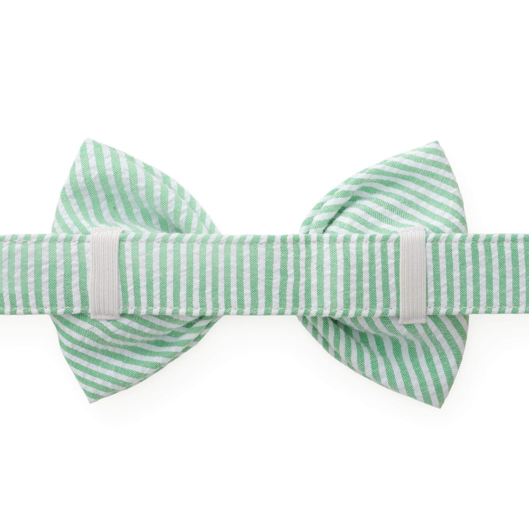 Foggy Dog - Dog Bow Tie Green Seersucker