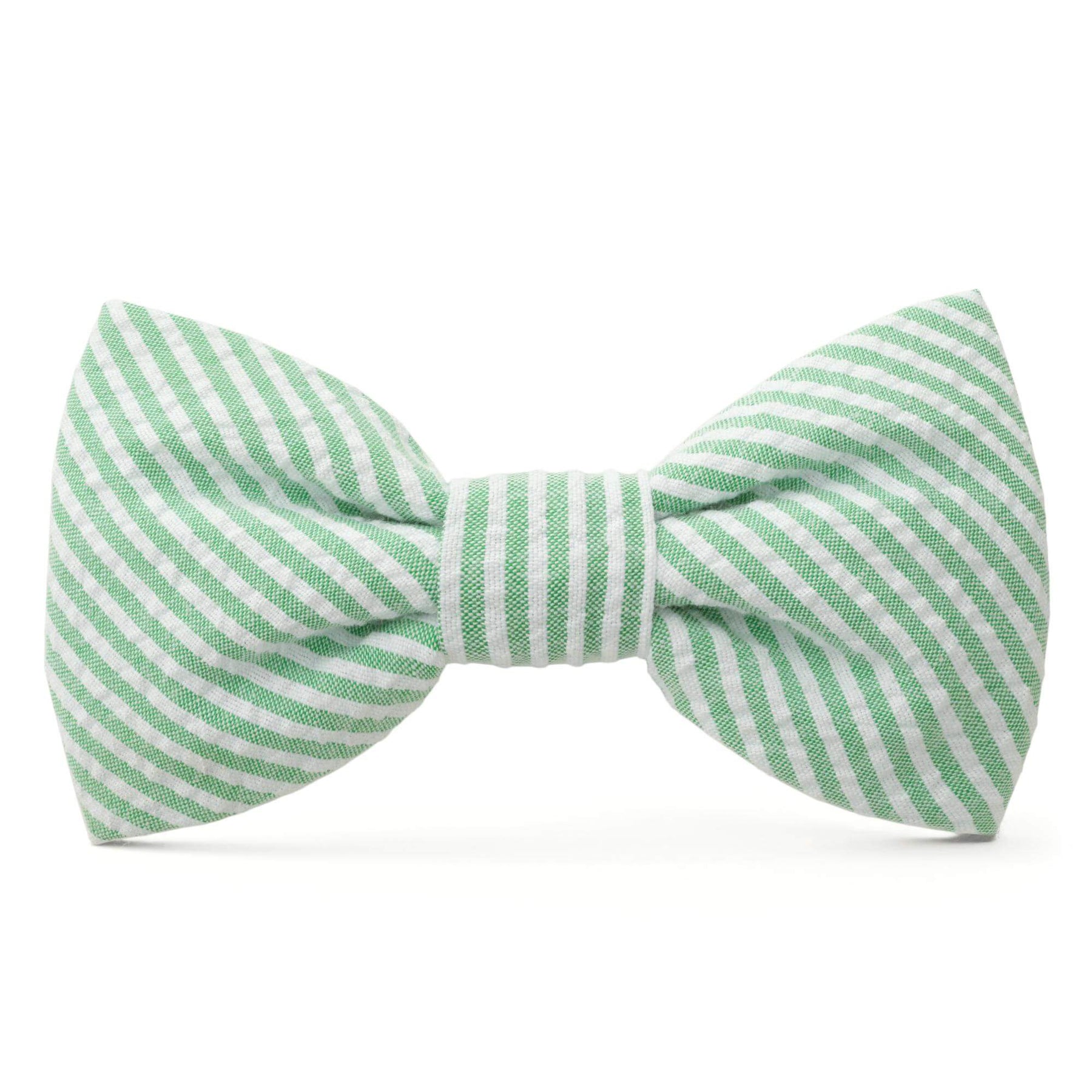 Foggy Dog - Dog Bow Tie Green Seersucker