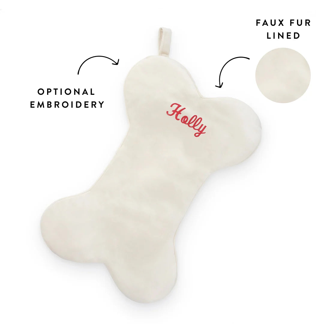 Foggy Dog - Stocking Ivory Velvet