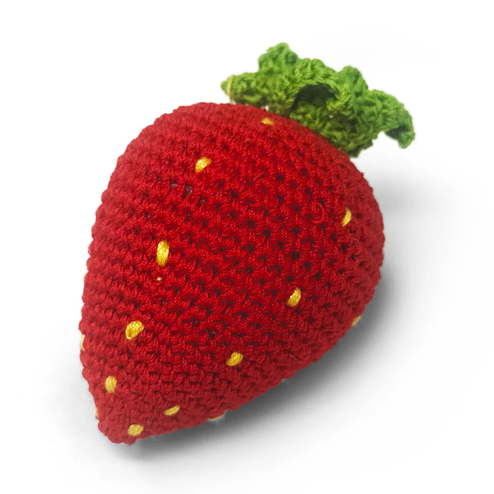 Dogo Pet -  Crochet Strawberry Dog Toy