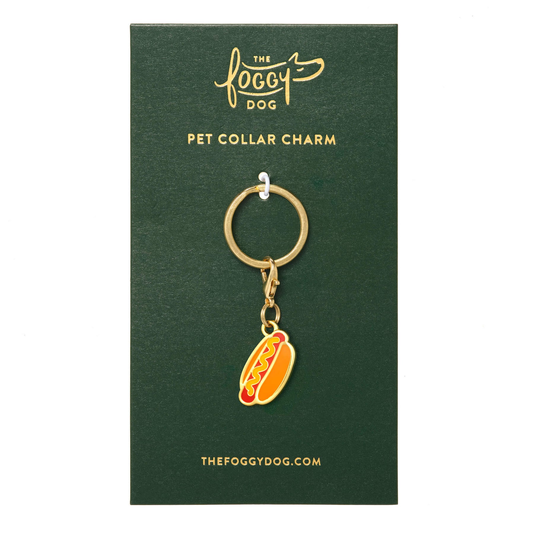 The Foggy Dog - Collar Charm Hot Dog