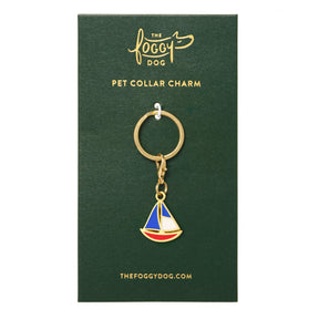 The Foggy Dog - Collar Charm Sailboat