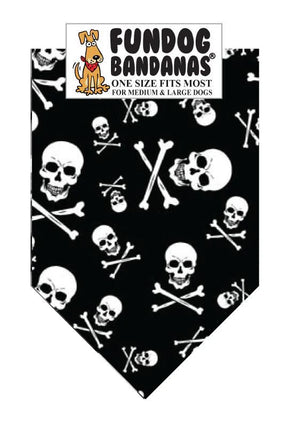 FunDog Bandanas - Dog Bandana Skull & Crossbones
