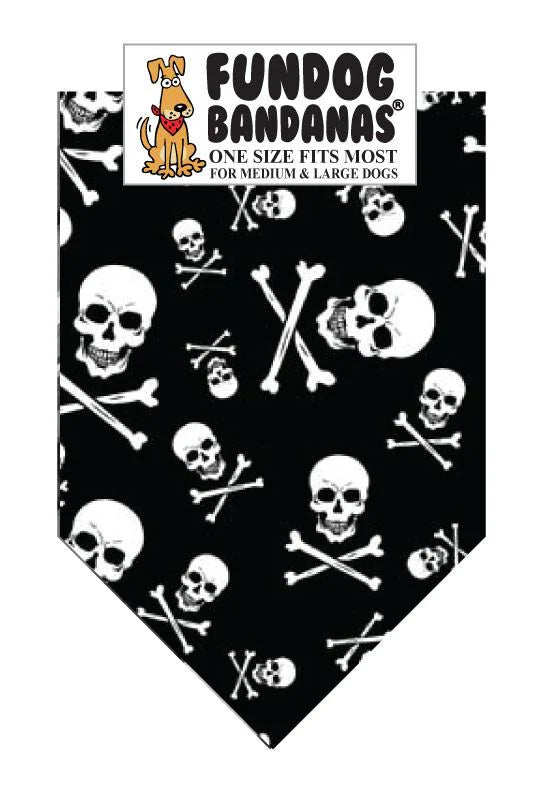 FunDog Bandanas - Dog Bandana Skull & Crossbones