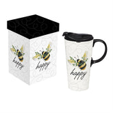 Evergreen Enterprises - Ceramic Cup Bee Happy - Southern Agriculture 