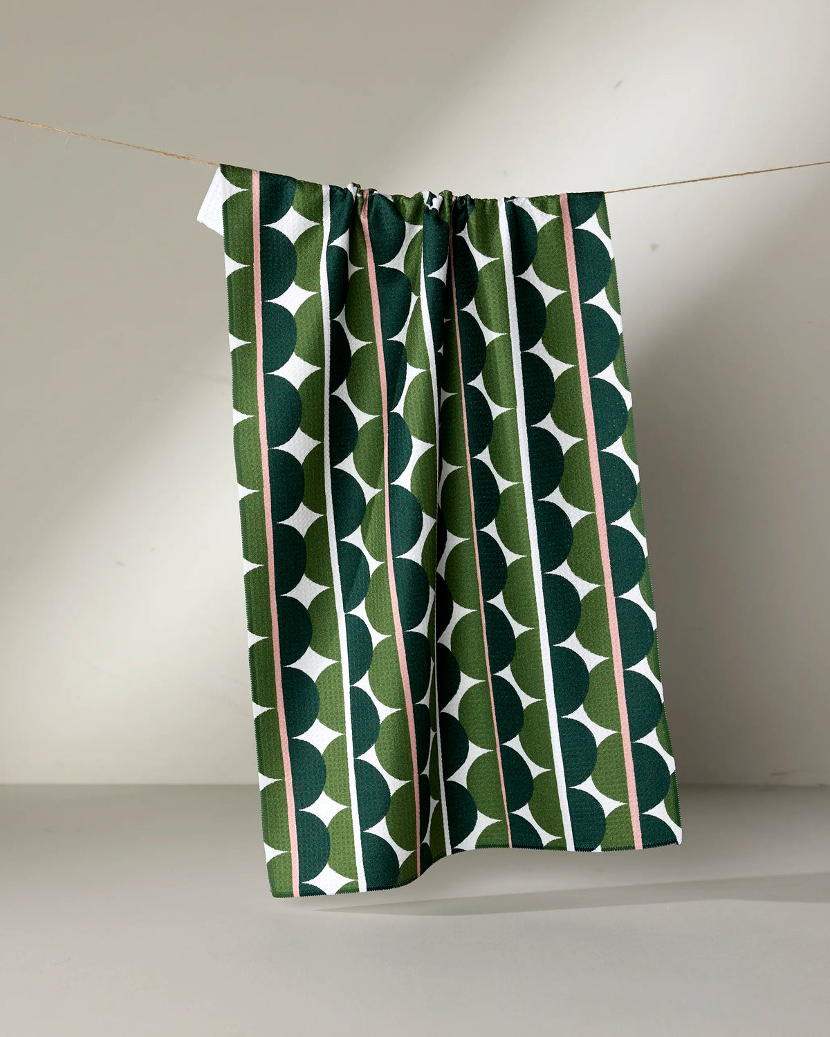 Geometry - Tea Towel Blockprint Eclipse