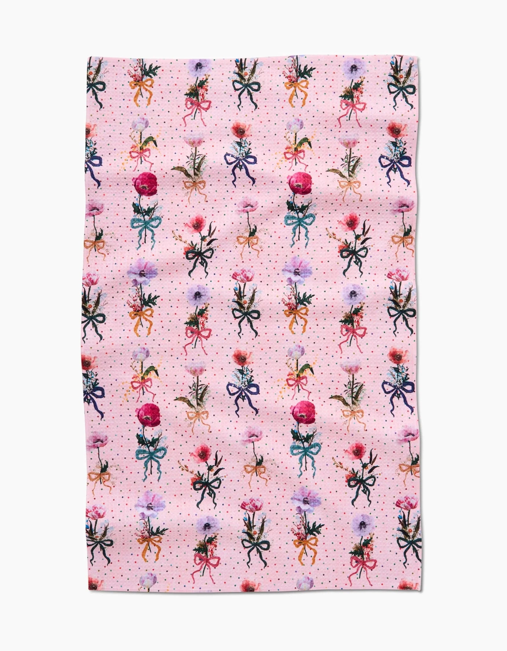Geometry - Tea Towel Bows And Dots