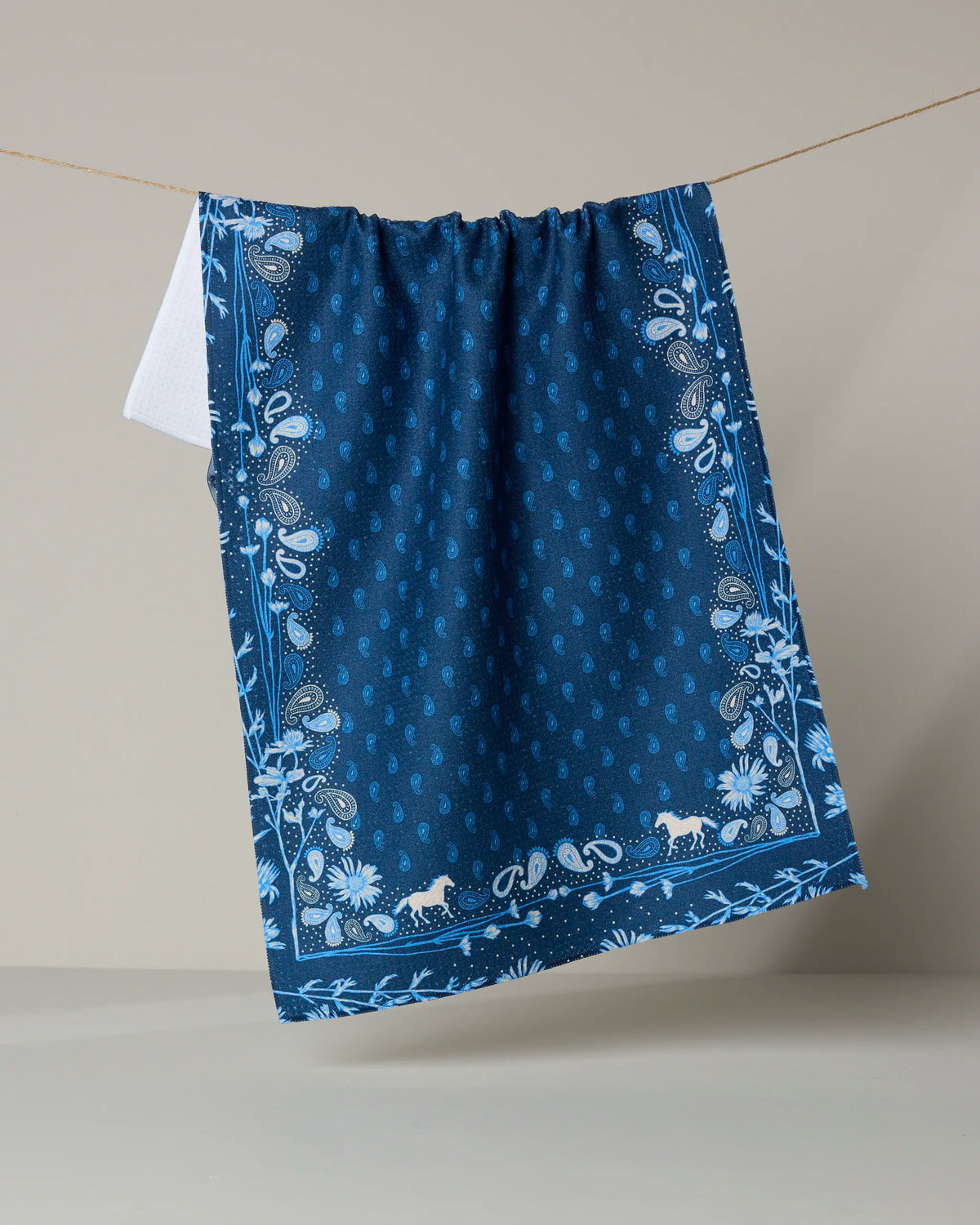 Geometry - Tea Towel Bronco Indigo