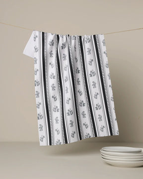 Geometry - Tea Towel Bunny Dots Stripe
