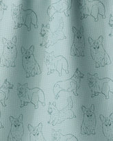 Geometry - Tea Towel Corgi Pups Rain