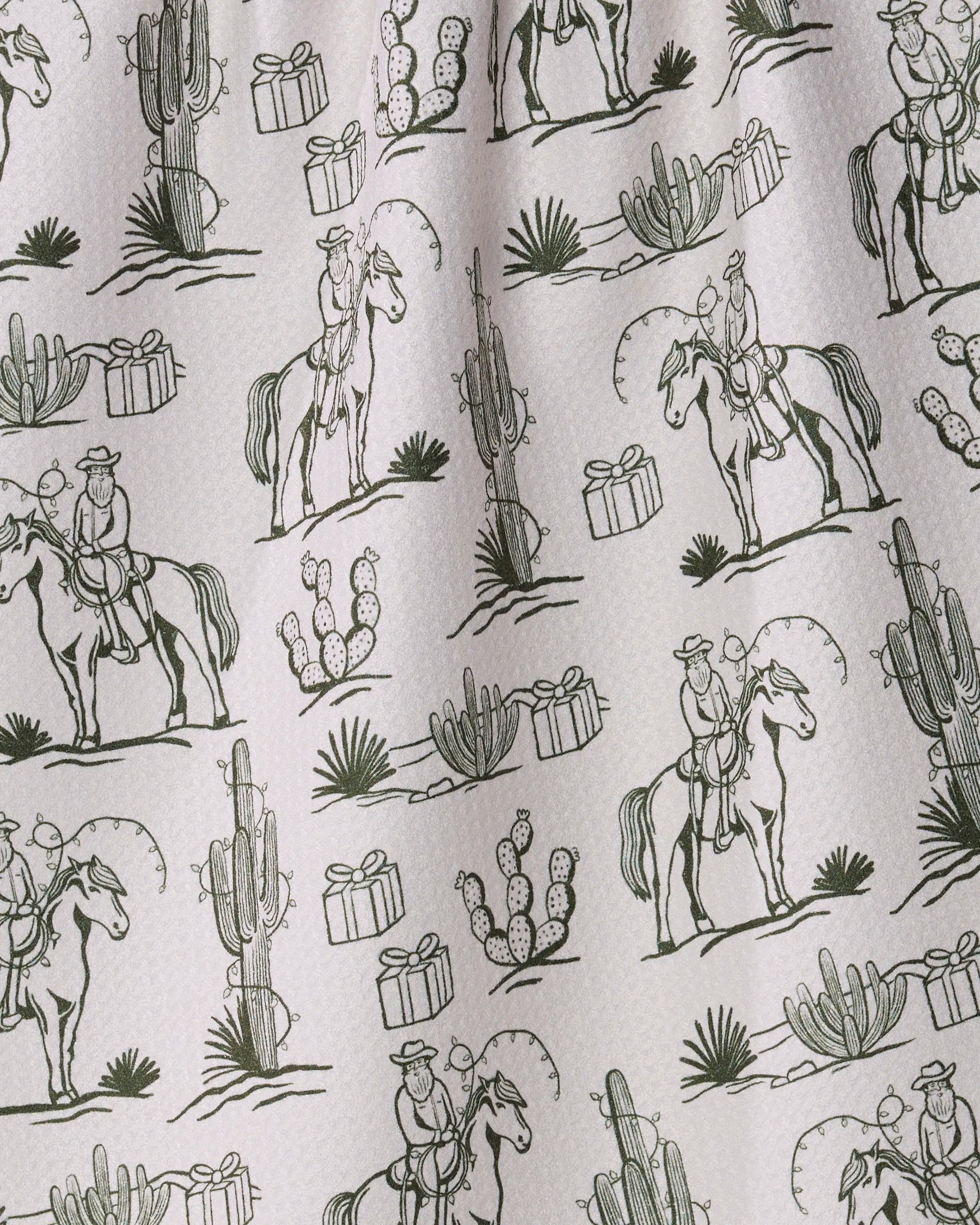 Geometry - Tea Towel Cowboy Claus Pine