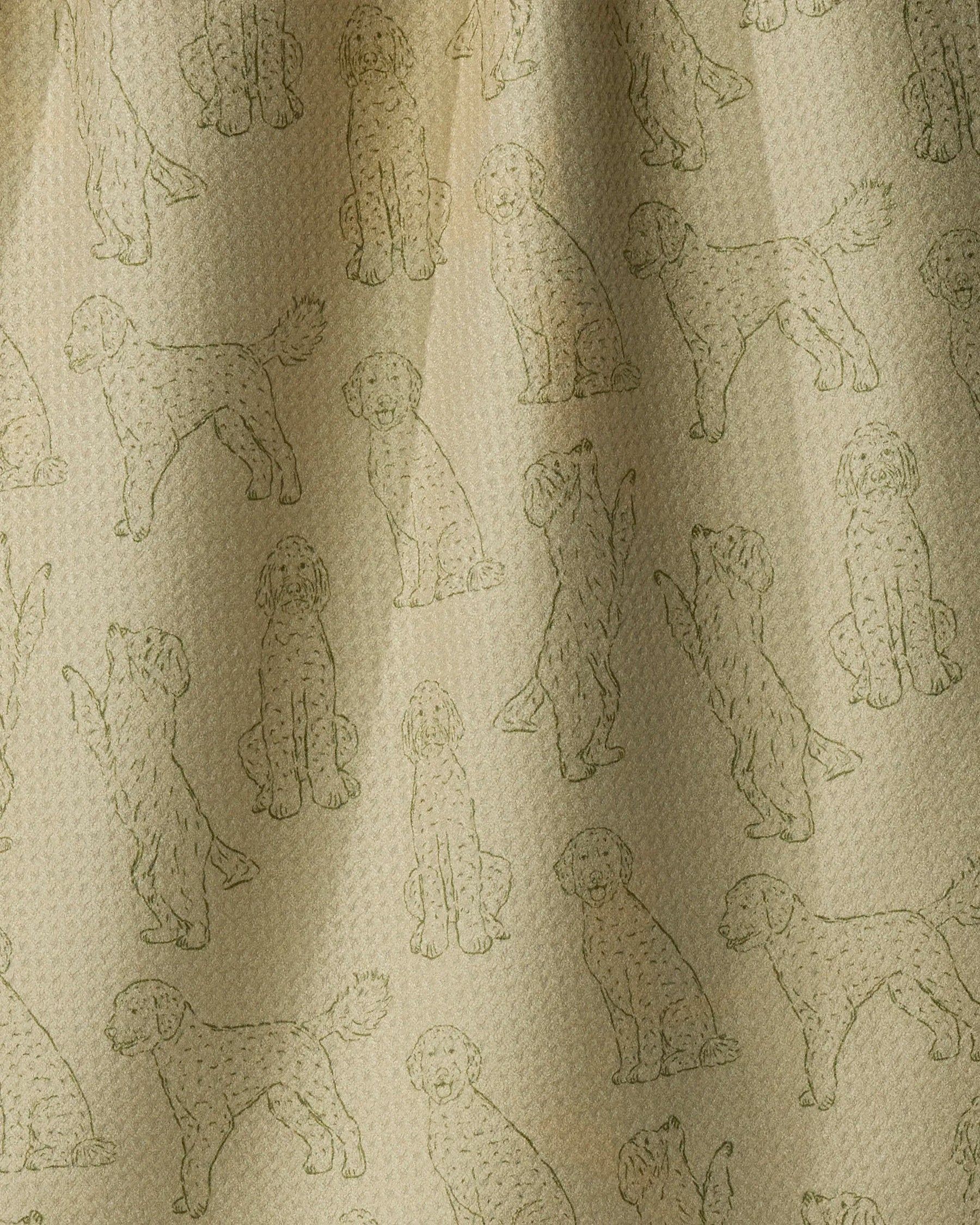 Geometry - Tea Towel Doodle Pups Aloe