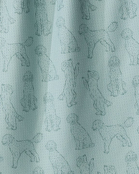 Geometry - Tea Towel Doodle Pups Rain
