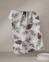 Geometry - Tea Towel Evergreen Frost