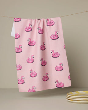 Geometry - Tea Towel Flamingo Floatie
