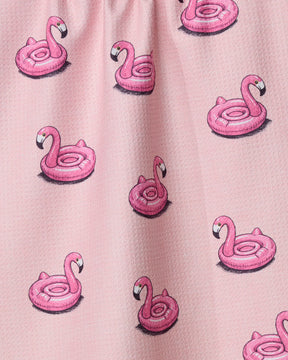 Geometry - Tea Towel Flamingo Floatie