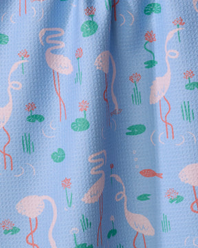 Geometry - Tea Towel Flirty Flamingo