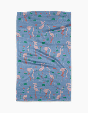 Geometry - Tea Towel Flirty Flamingo