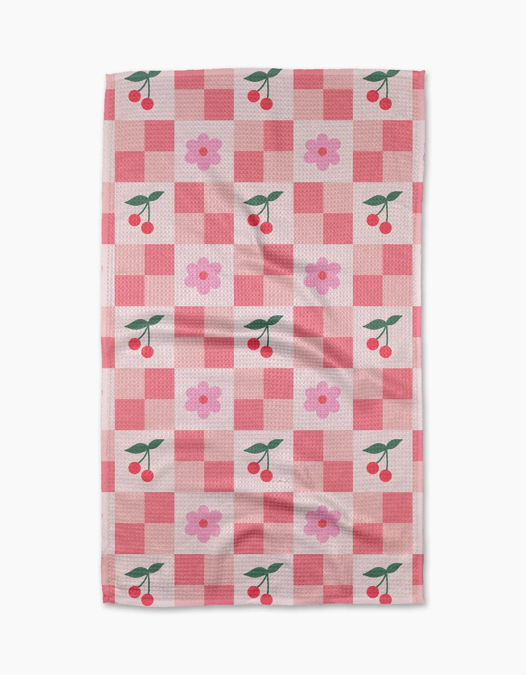 Geometry - Tea Towel Floral And Cherries