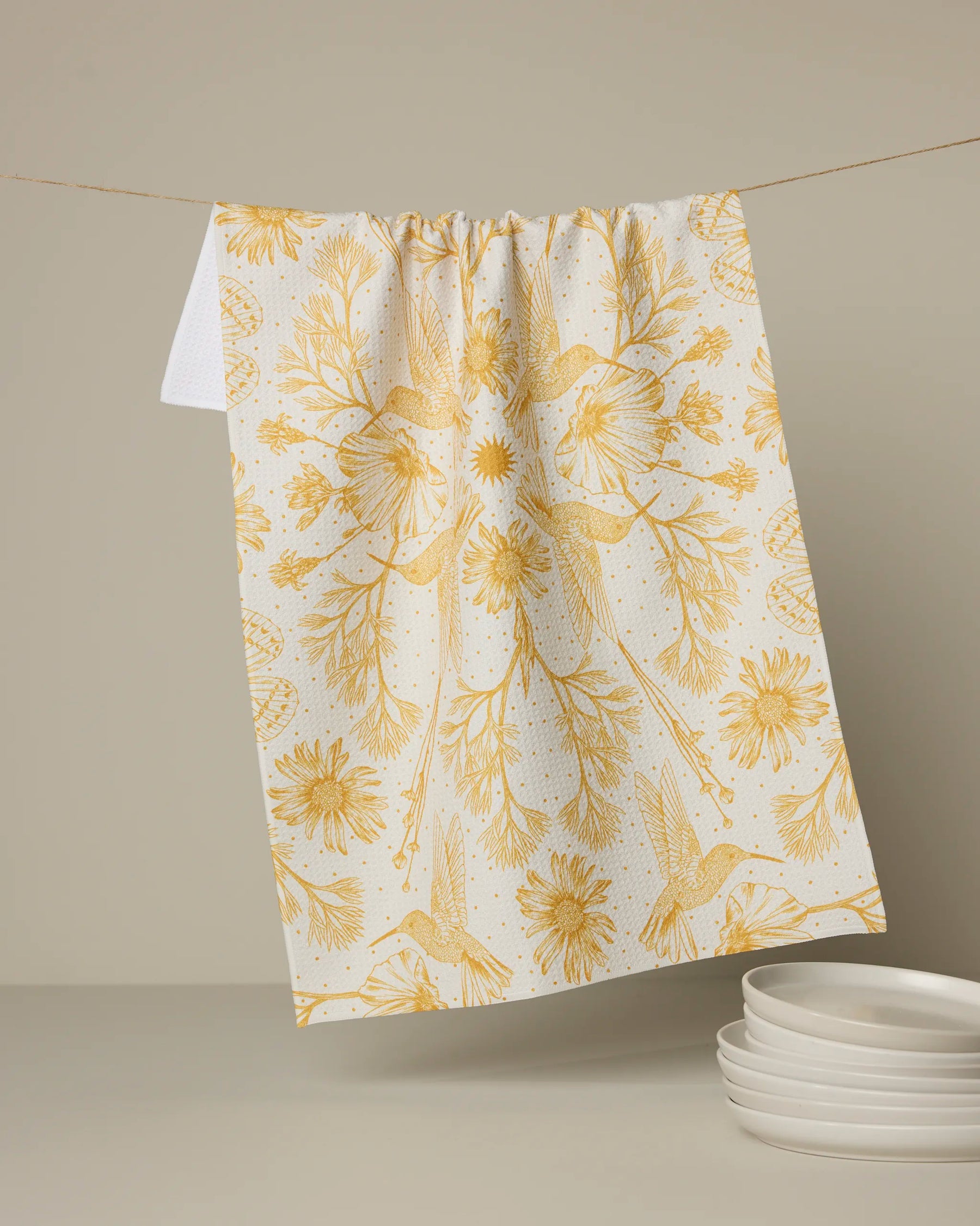 Geometry - Tea Towel Gilded Nectar