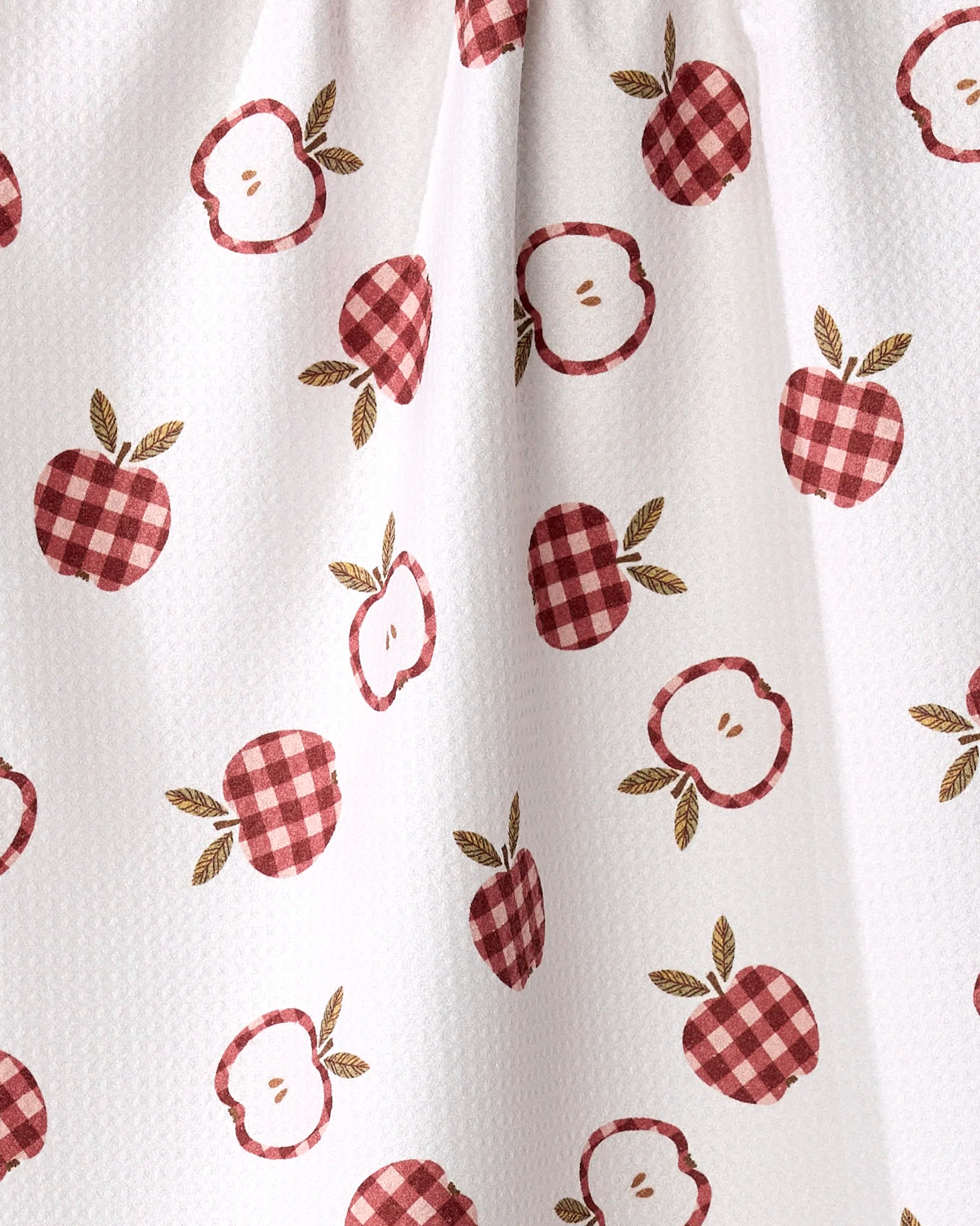 Geometry - Tea Towel Gingham Apples - Southern Agriculture 