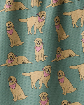 Geometry - Tea Towel Golden Days Sage