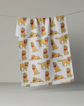 Geometry - Tea Towel Golden Days Vanilla
