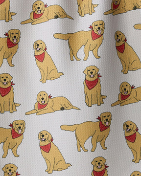Geometry - Tea Towel Golden Days Vanilla