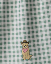 Geometry - Tea Towel Golden Western Sage