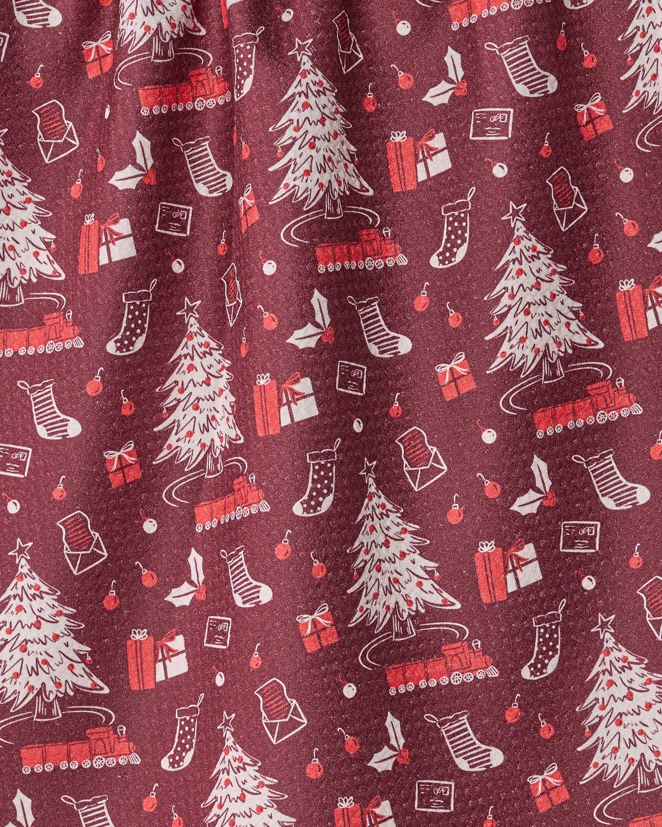 Geometry - Tea Towel Holiday Jubilee Garnet