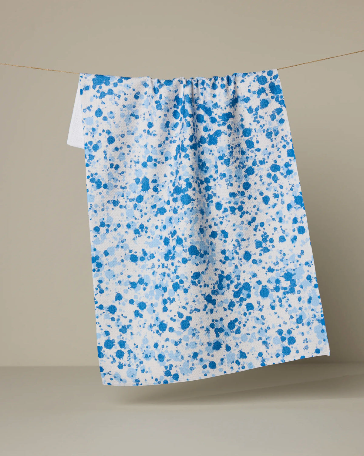 Geometry - Tea Towel Indigo Splash