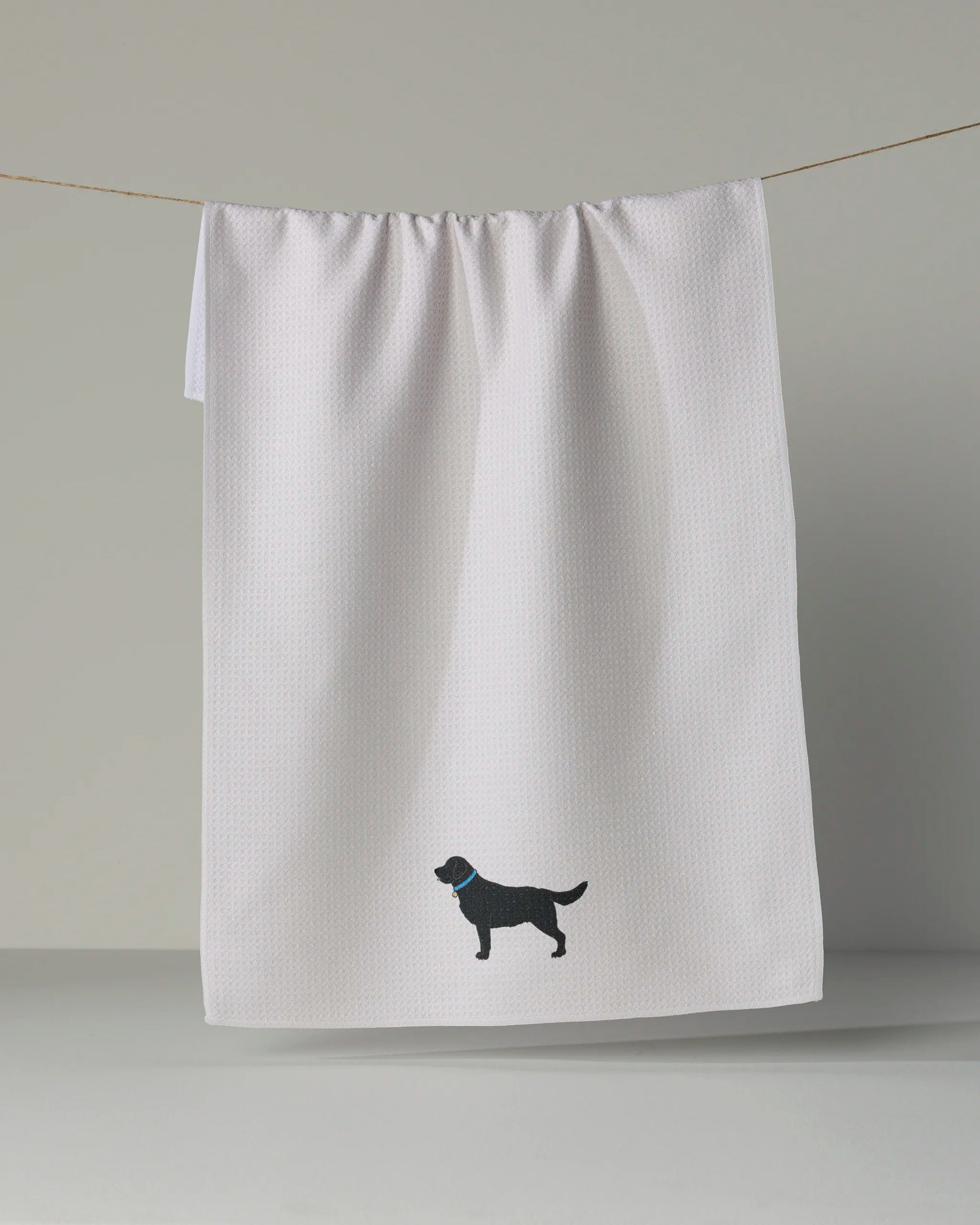 Geometry - Tea Towel Loyal Lab Black Lab