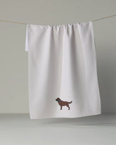 Geometry - Tea Towel Loyal Lab Chocolate