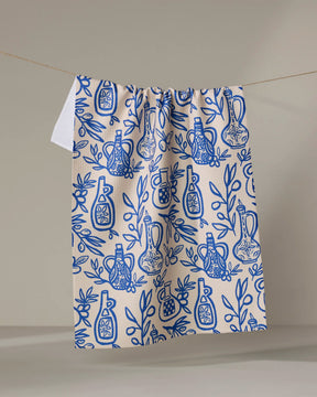 Geometry - Tea Towel Mediterrean Pour