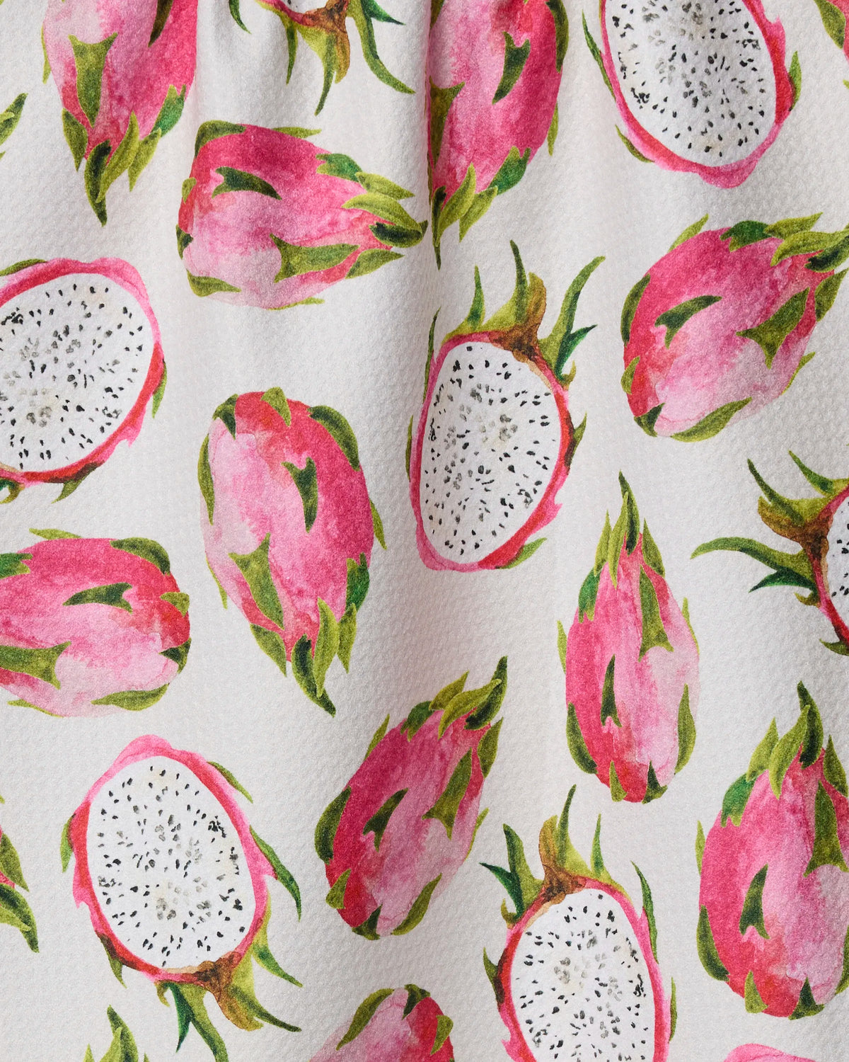 Geometry - Tea Towel Pink Dragon