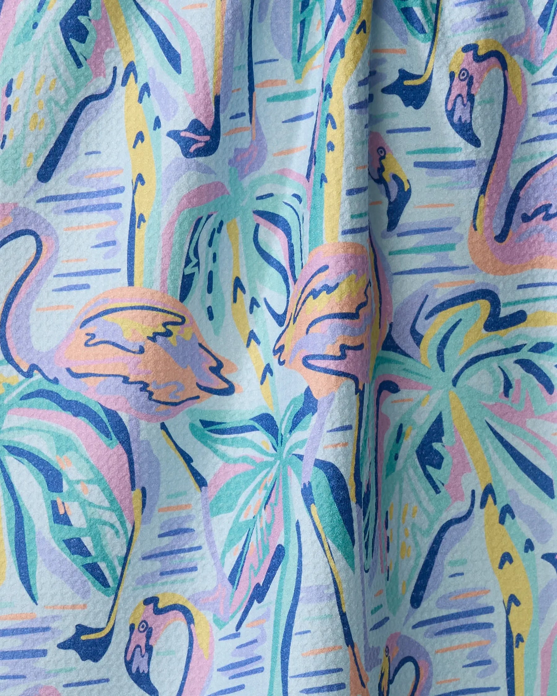 Geometry - Tea Towel Pink Flamingo