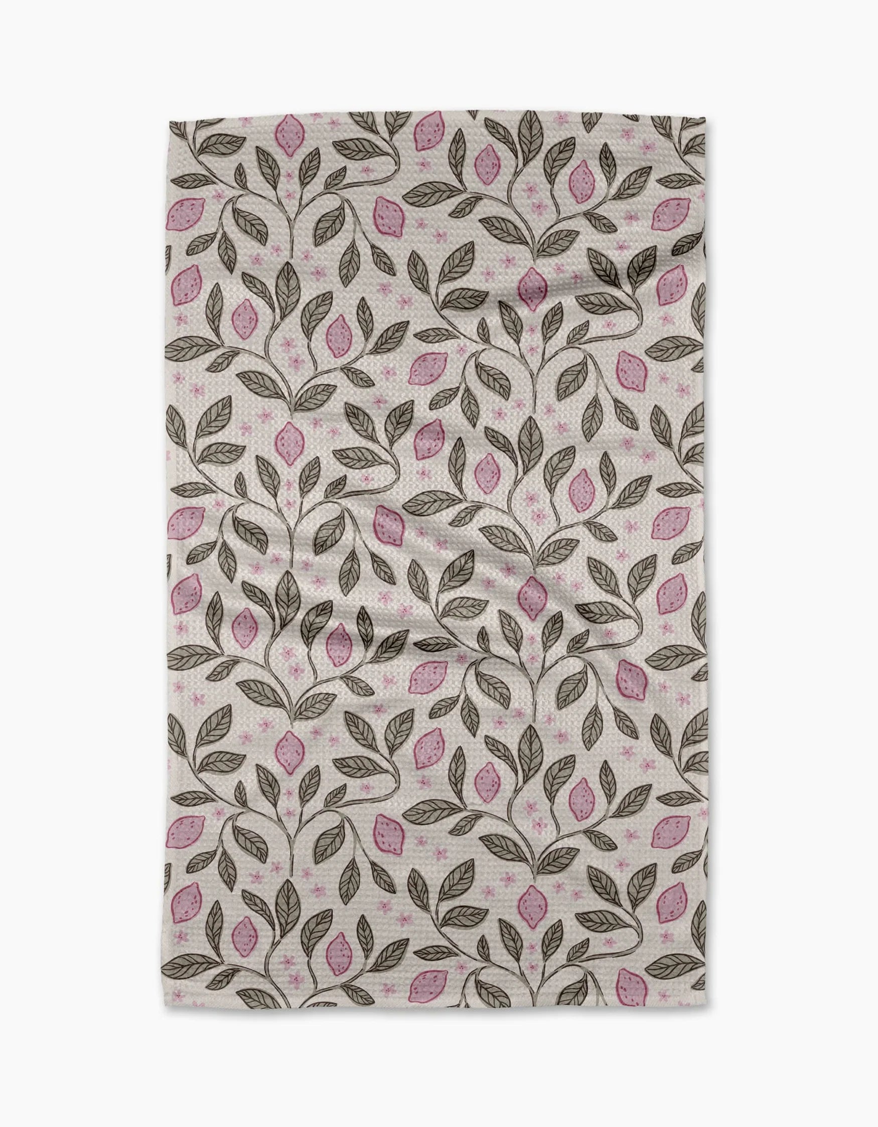 Geometry - Tea Towel Pink Summer Lemons - Southern Agriculture 