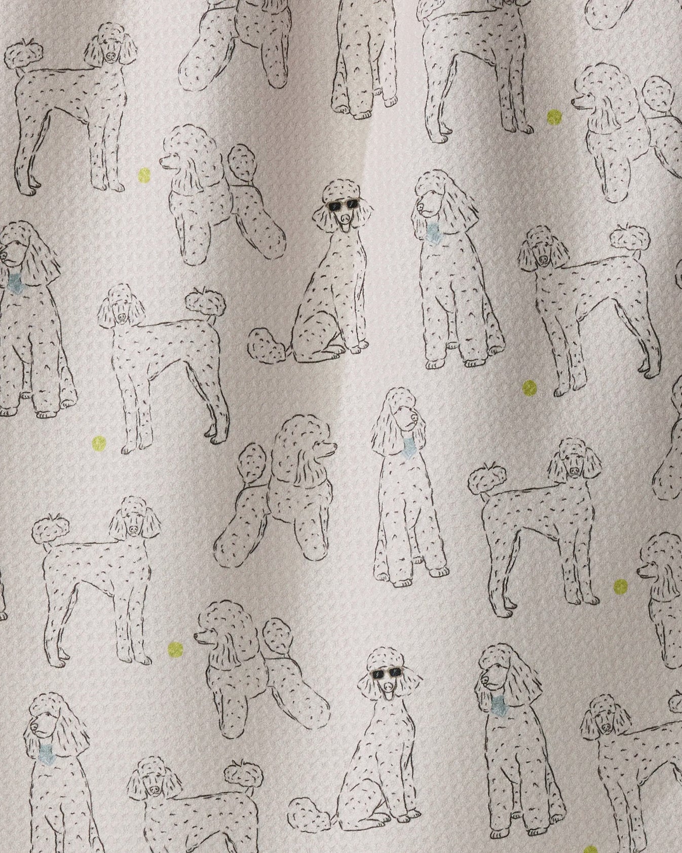 Geometry - Tea Towel Poodle Party Storm